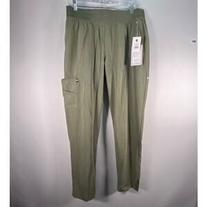 NWT Koi NextGen Smart Daily, Drawstring Cargo Scrub Pants Size M Petite, Olive